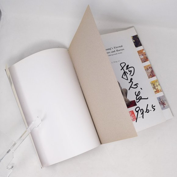 Emperor Qin Shihuang Eternal Terra Cotta Warriors Horses Archeology Signed Vtg - Picture 8 of 16